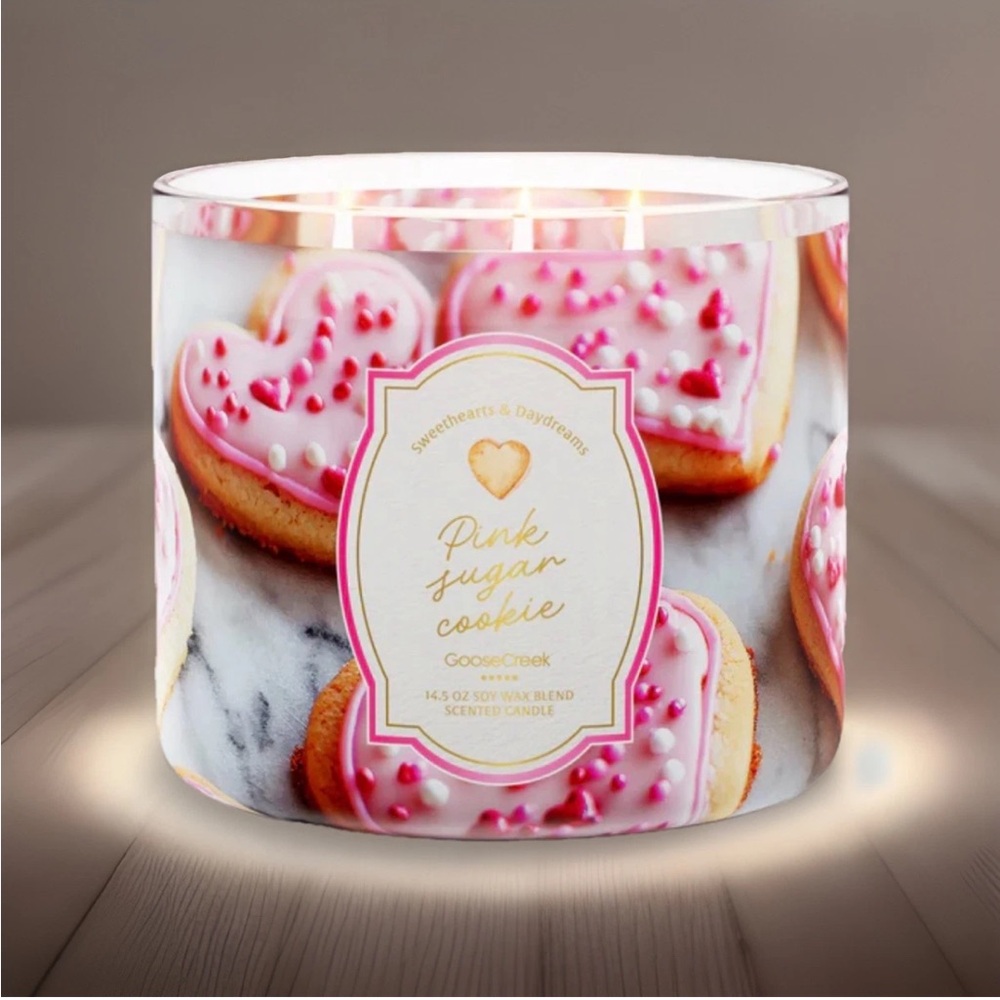 Goose Creek 3-Wick Candle -Pink Sugar Cookie  (14.5 oz)